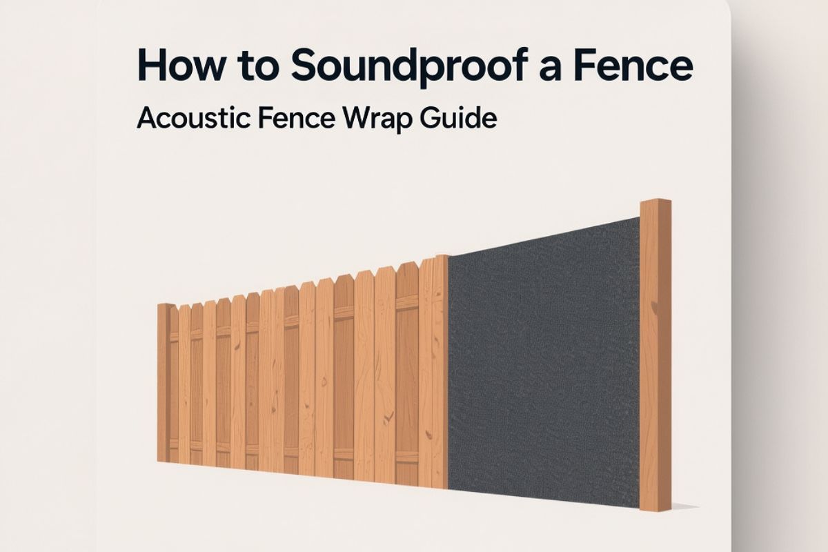 How to Soundproof a Fence with Acoustic Fence Wrap Guide 9 Acoustic Fence Wrap