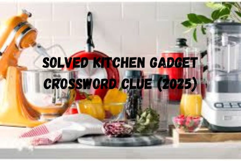 Kitchen Gadget Crossword Clue