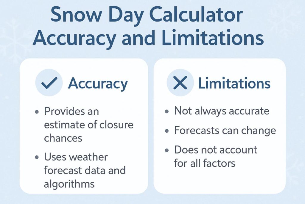 Snow Day Calculator: Exciting Chance of No School 3 Snow Day Calculator Accuracy and Limitations