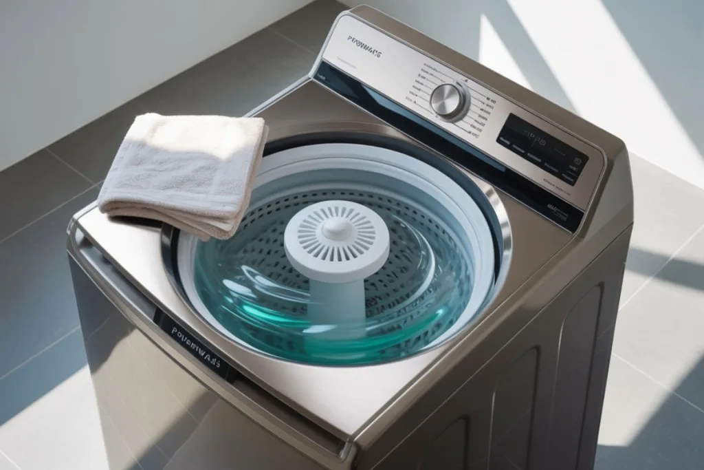 Maytag Centennial Commercial Technology: Full Guide to Features, Performance & Reliability 4 PowerWash agitator inside a Maytag Centennial washer